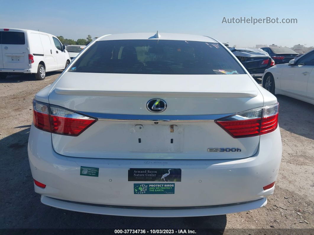 2015 Lexus Es 300h Hybrid White vin: JTHBW1GG8F2084029