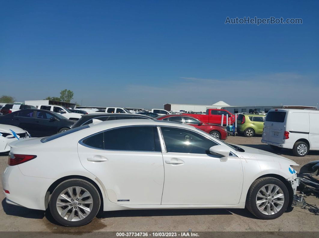 2015 Lexus Es 300h Hybrid White vin: JTHBW1GG8F2084029