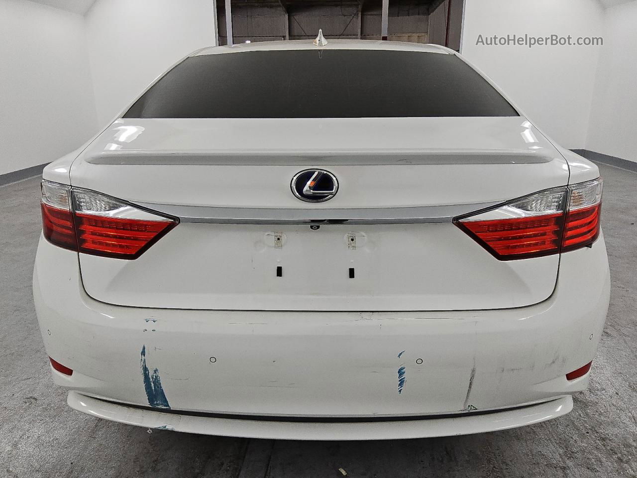 2015 Lexus Es 300h White vin: JTHBW1GG8F2090154