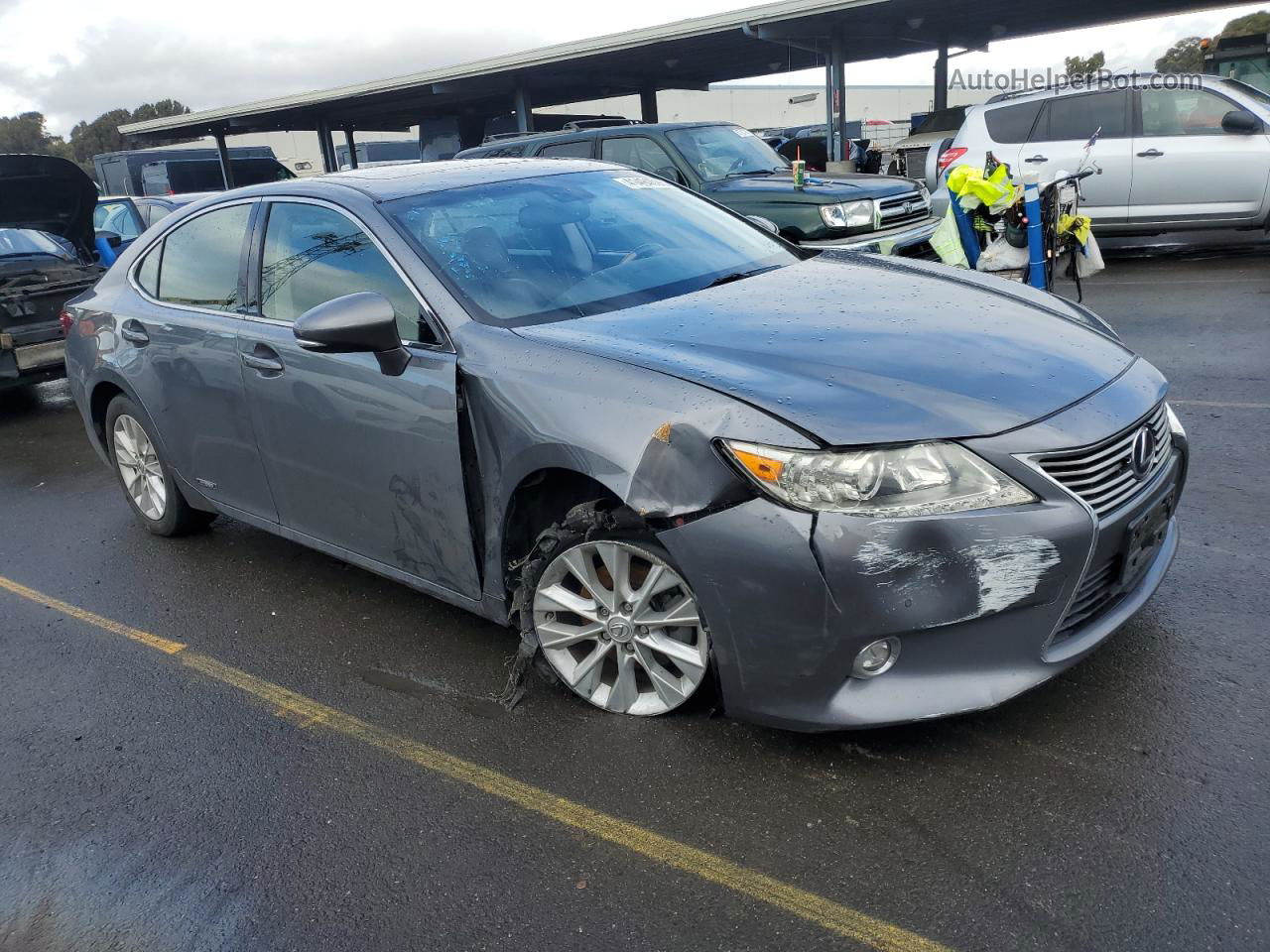 2015 Lexus Es 300h Gray vin: JTHBW1GG8F2090249