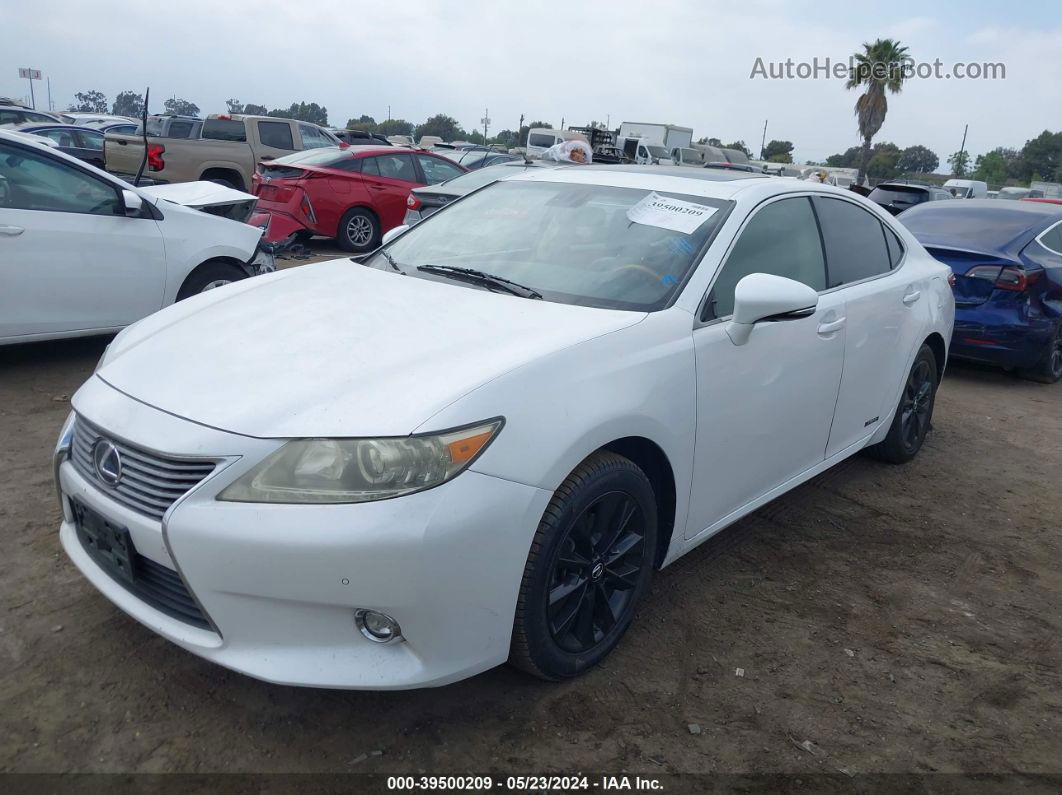 2015 Lexus Es 300h   White vin: JTHBW1GG8F2091806