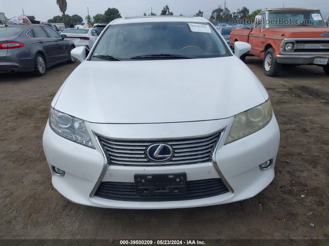 2015 Lexus Es 300h   White vin: JTHBW1GG8F2091806