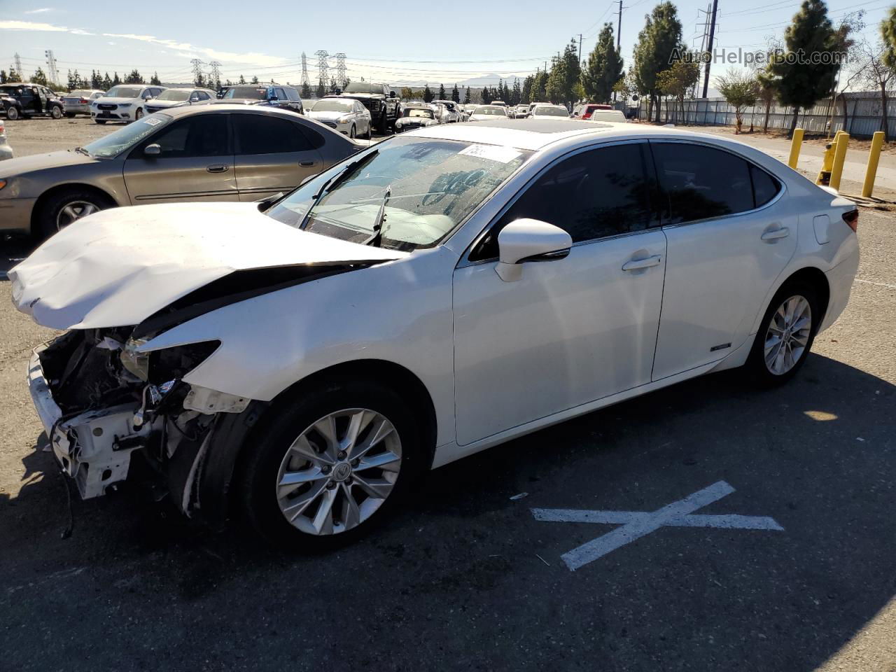 2015 Lexus Es 300h White vin: JTHBW1GG8F2094124