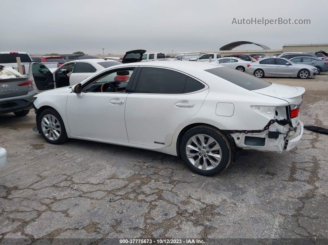 2015 Lexus Es 300h Hybrid White vin: JTHBW1GG8F2095290