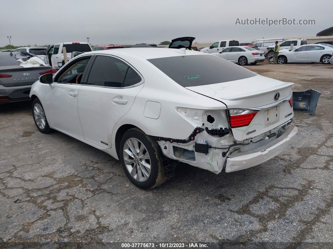 2015 Lexus Es 300h Hybrid White vin: JTHBW1GG8F2095290