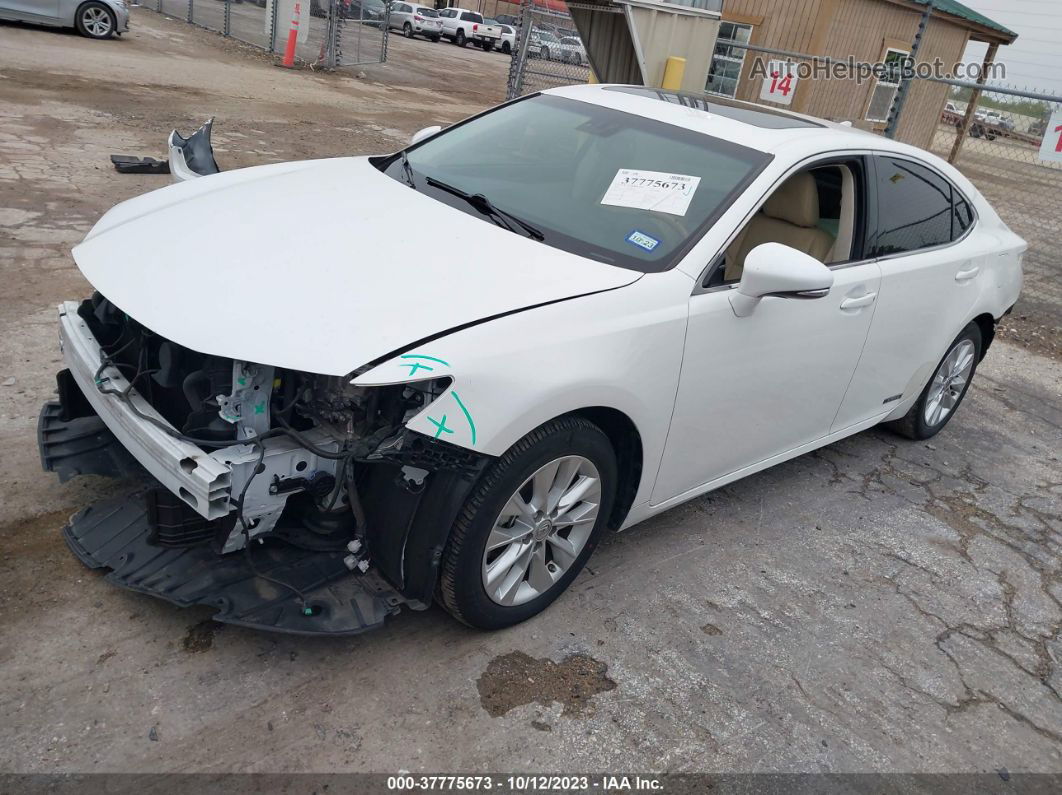 2015 Lexus Es 300h Hybrid White vin: JTHBW1GG8F2095290