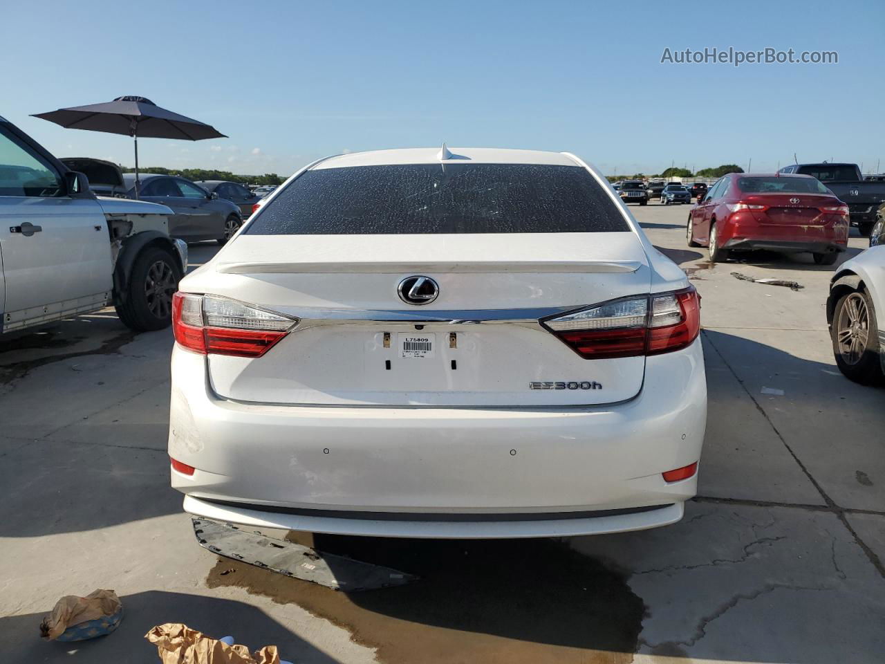 2016 Lexus Es 300h White vin: JTHBW1GG8G2111991