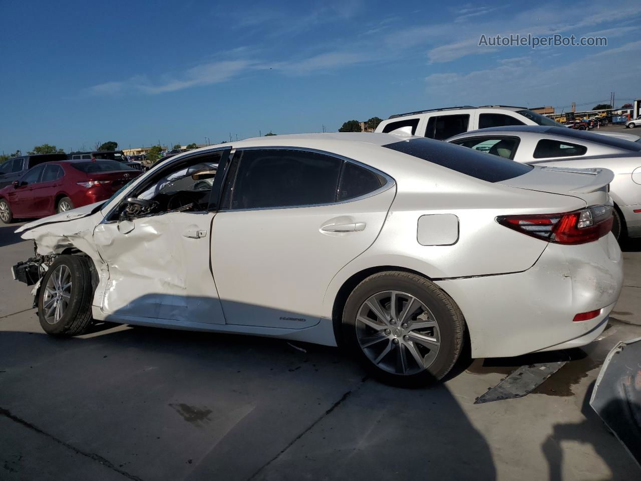 2016 Lexus Es 300h White vin: JTHBW1GG8G2111991