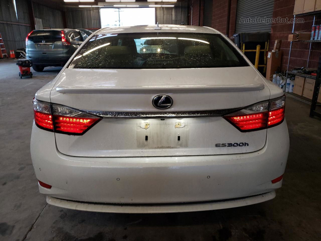 2013 Lexus Es 300h White vin: JTHBW1GG9D2008915