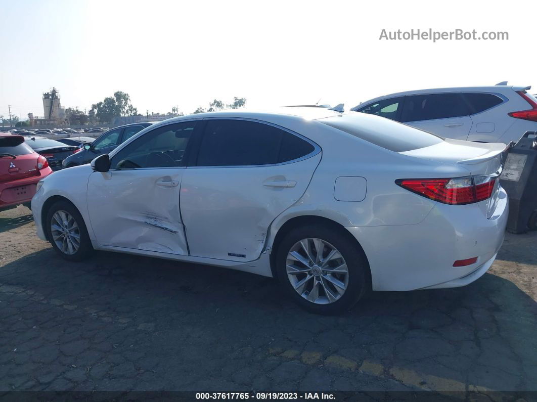 2013 Lexus Es 300h Hybrid White vin: JTHBW1GG9D2009997