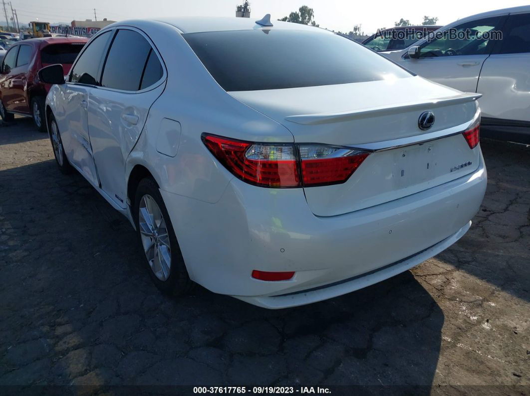 2013 Lexus Es 300h Hybrid White vin: JTHBW1GG9D2009997