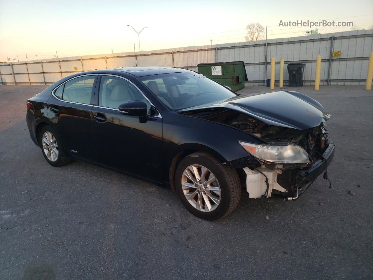 2013 Lexus Es 300h Black vin: JTHBW1GG9D2014813