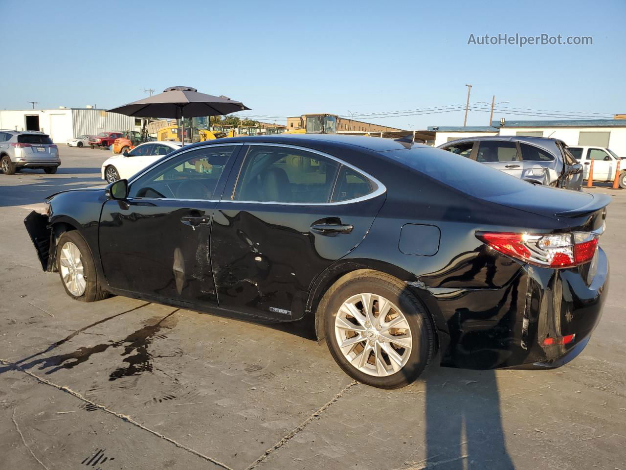 2013 Lexus Es 300h Black vin: JTHBW1GG9D2021776