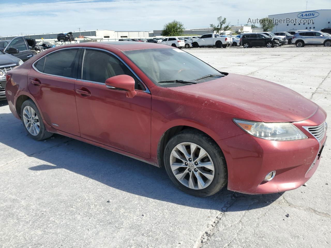 2013 Lexus Es 300h Red vin: JTHBW1GG9D2027819