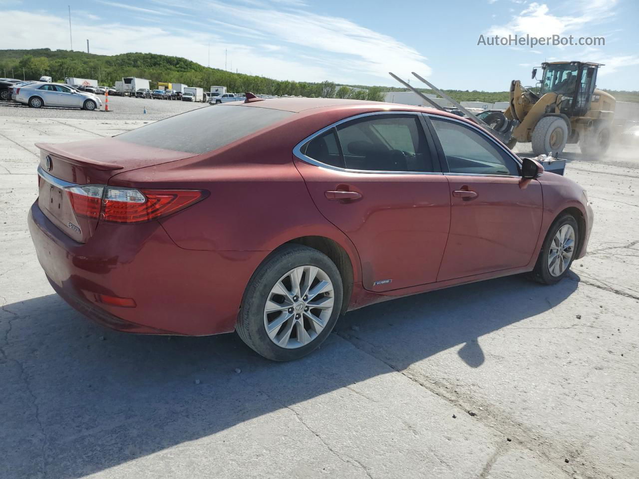 2013 Lexus Es 300h Red vin: JTHBW1GG9D2027819