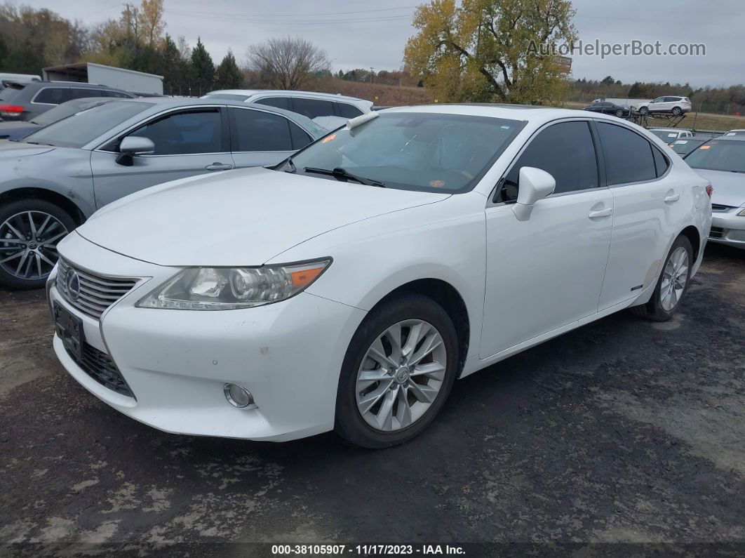 2013 Lexus Es 300h White vin: JTHBW1GG9D2035743