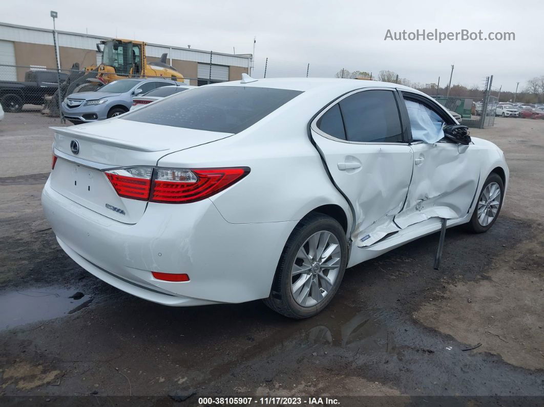 2013 Lexus Es 300h White vin: JTHBW1GG9D2035743