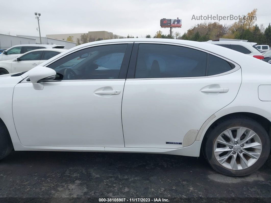 2013 Lexus Es 300h White vin: JTHBW1GG9D2035743