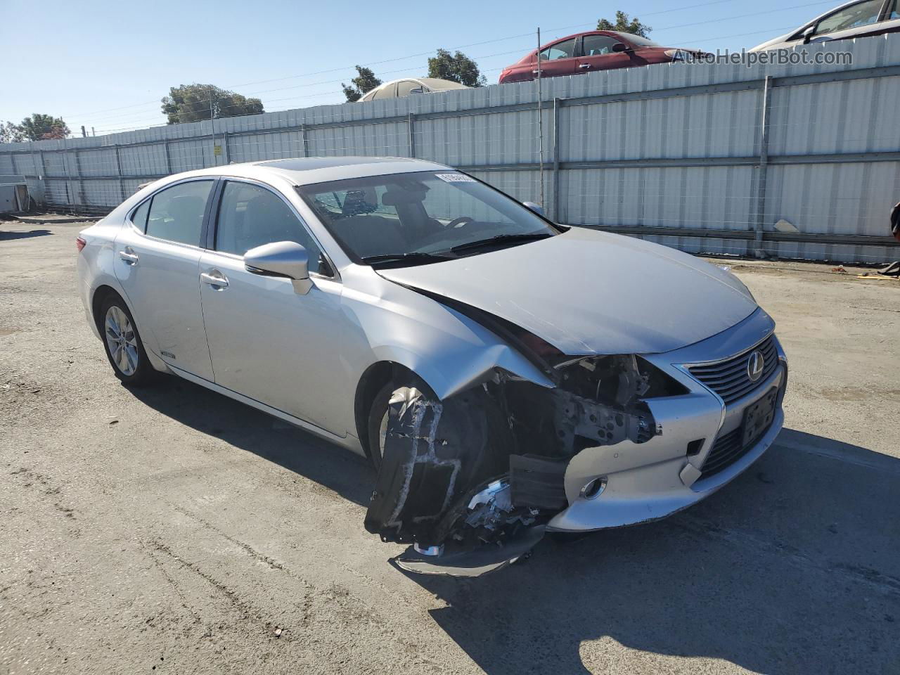 2014 Lexus Es 300h Silver vin: JTHBW1GG9E2040765