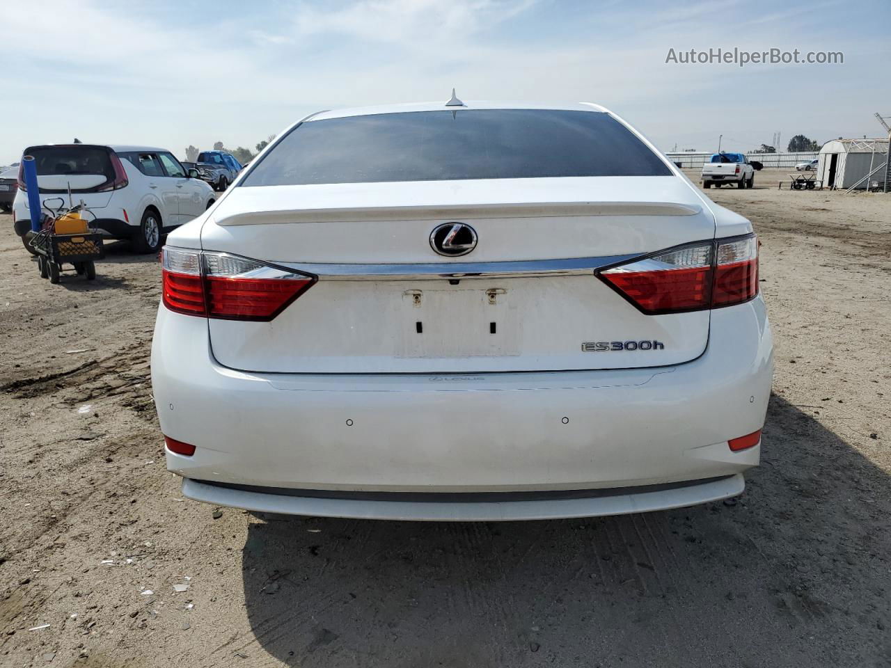 2014 Lexus Es 300h White vin: JTHBW1GG9E2047697