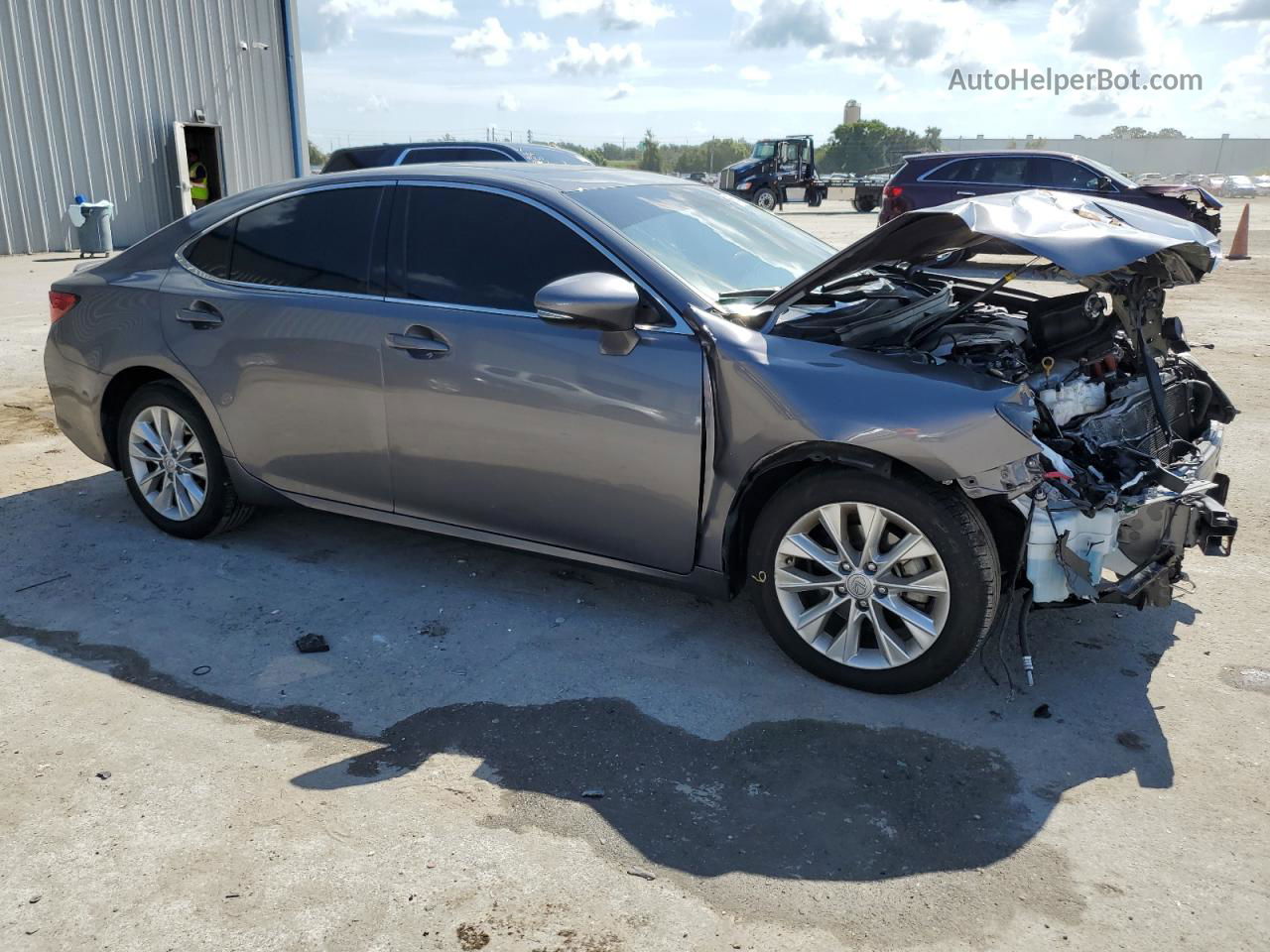 2014 Lexus Es 300h Gray vin: JTHBW1GG9E2049515