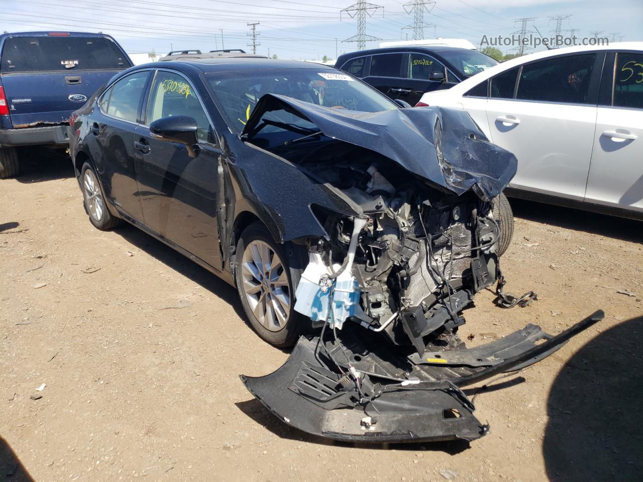 2014 Lexus Es 300h Black vin: JTHBW1GG9E2066332