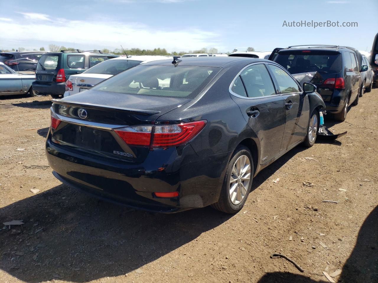 2014 Lexus Es 300h Black vin: JTHBW1GG9E2066332