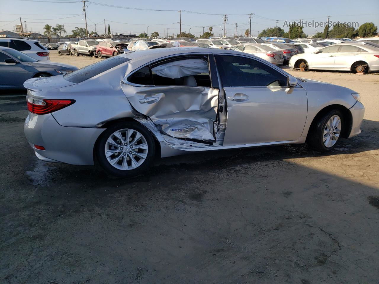 2014 Lexus Es 300h Silver vin: JTHBW1GG9E2073572