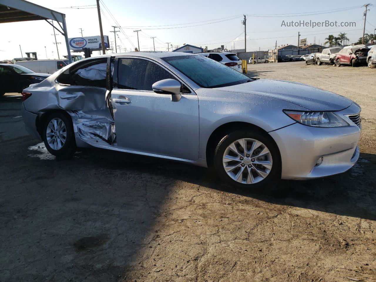 2014 Lexus Es 300h Silver vin: JTHBW1GG9E2073572