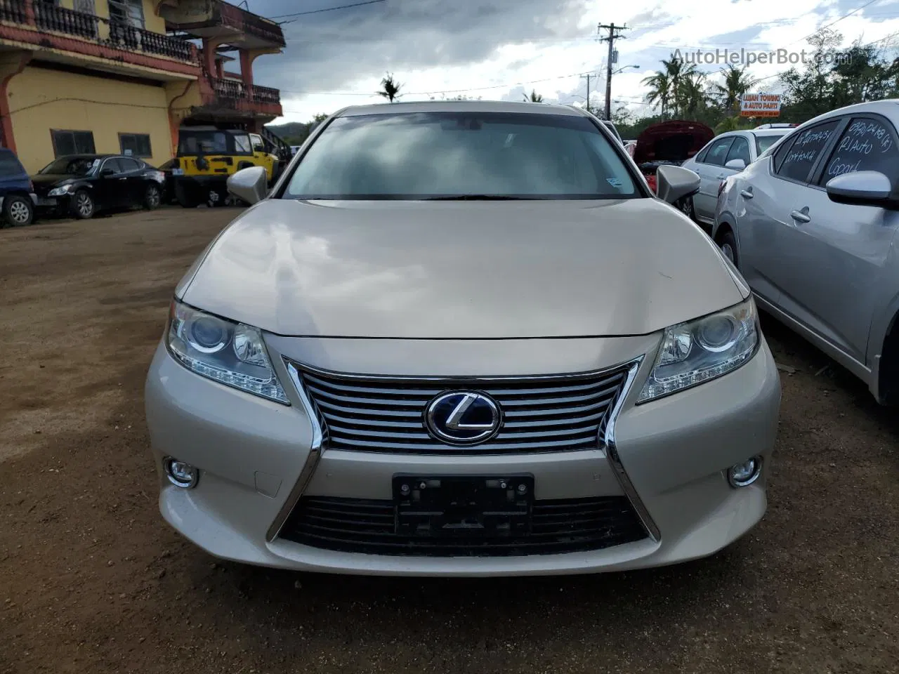 2015 Lexus Es 300h Beige vin: JTHBW1GG9F2087084