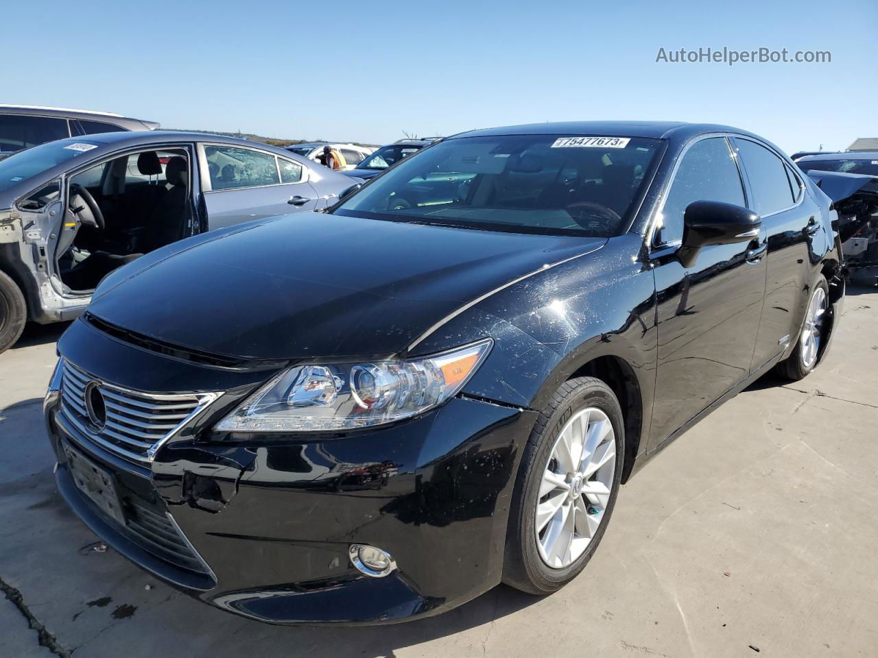 2015 Lexus Es 300h Black vin: JTHBW1GG9F2087795