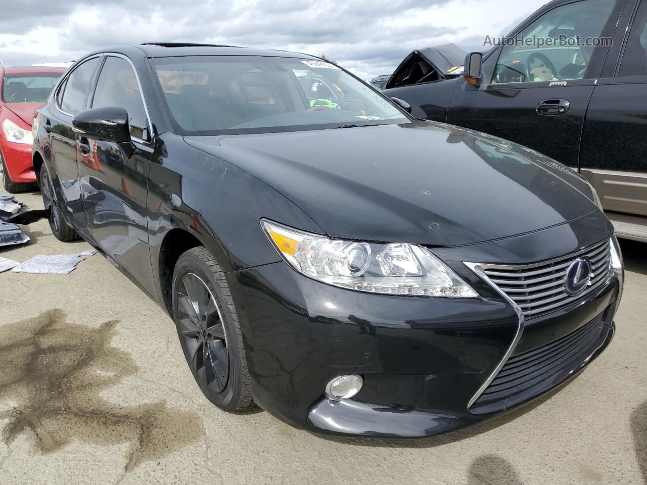 2015 Lexus Es 300h Black vin: JTHBW1GG9F2089191