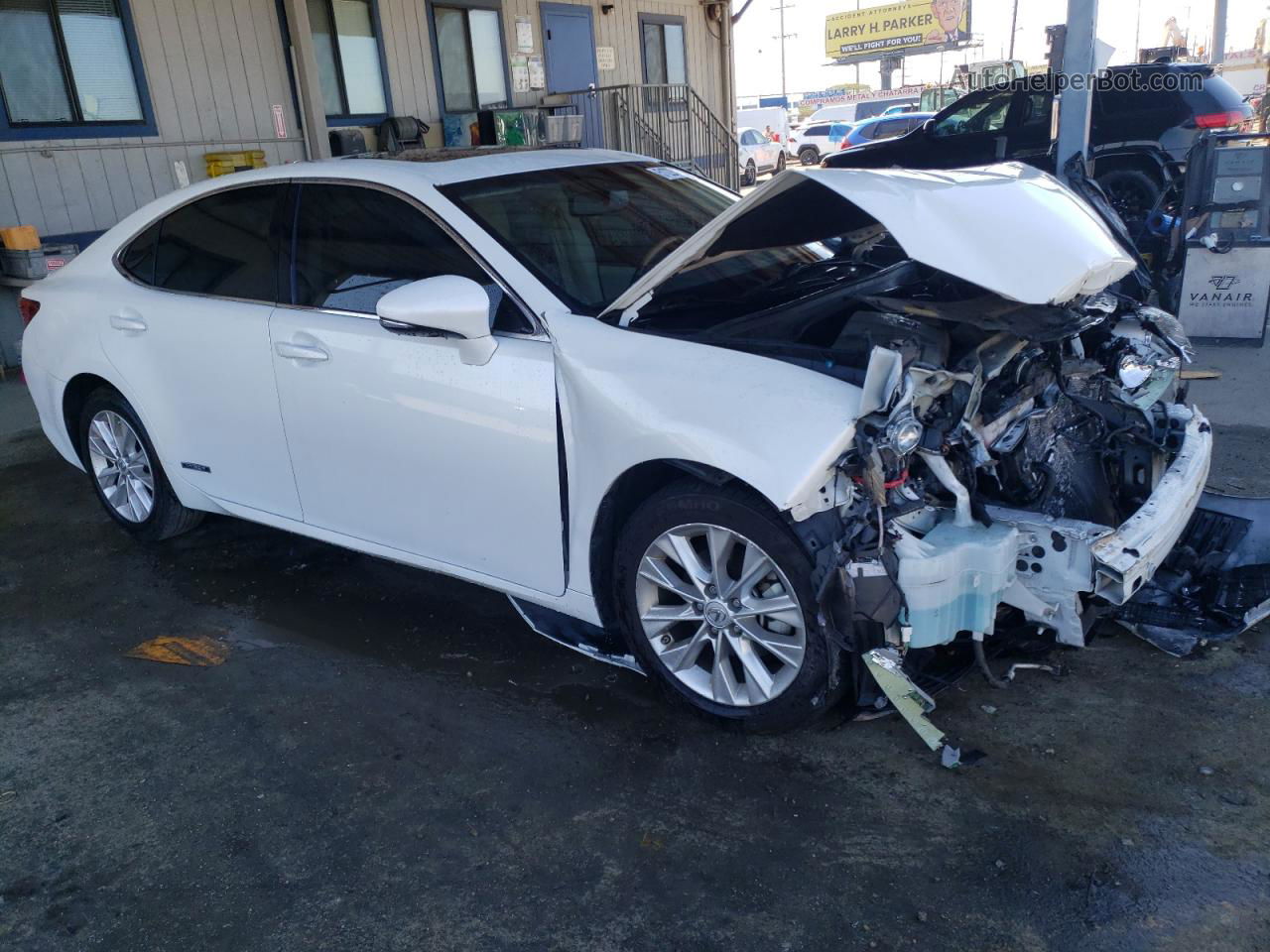 2015 Lexus Es 300h White vin: JTHBW1GG9F2092141