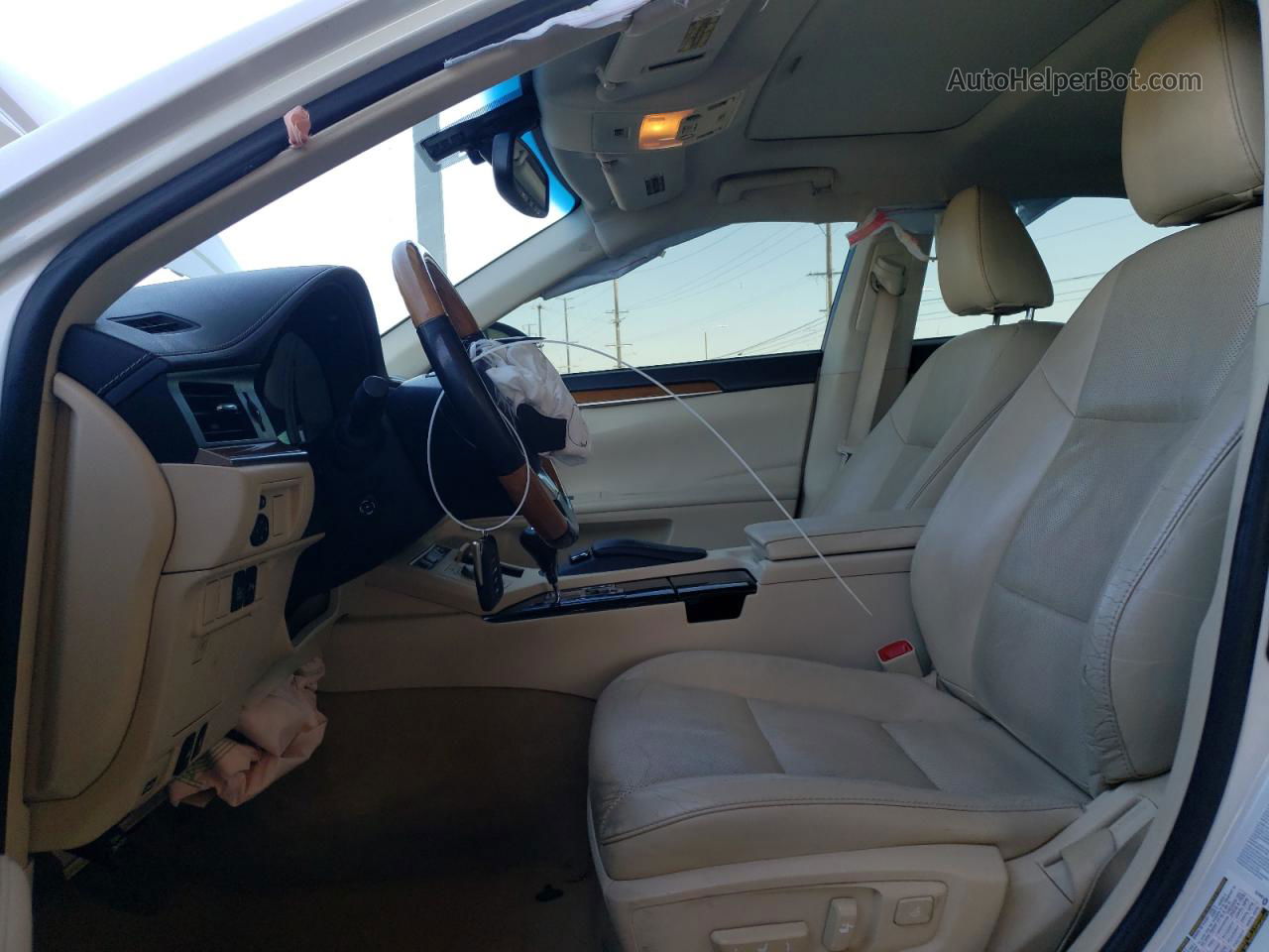2015 Lexus Es 300h White vin: JTHBW1GG9F2092141