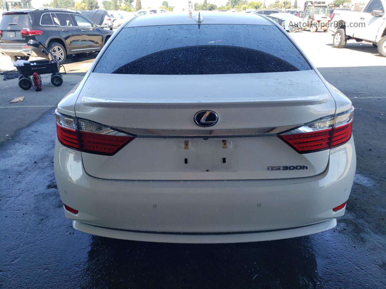 2015 Lexus Es 300h White vin: JTHBW1GG9F2092141