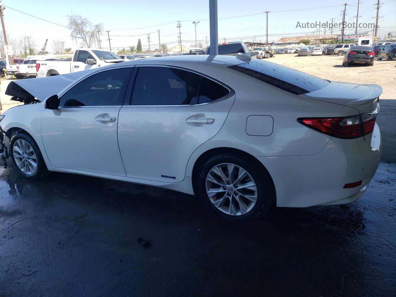2015 Lexus Es 300h White vin: JTHBW1GG9F2092141