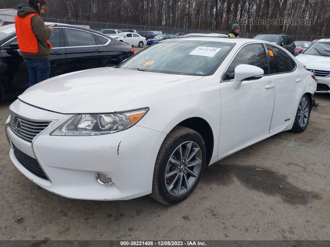 2015 Lexus Es 300h White vin: JTHBW1GG9F2100027