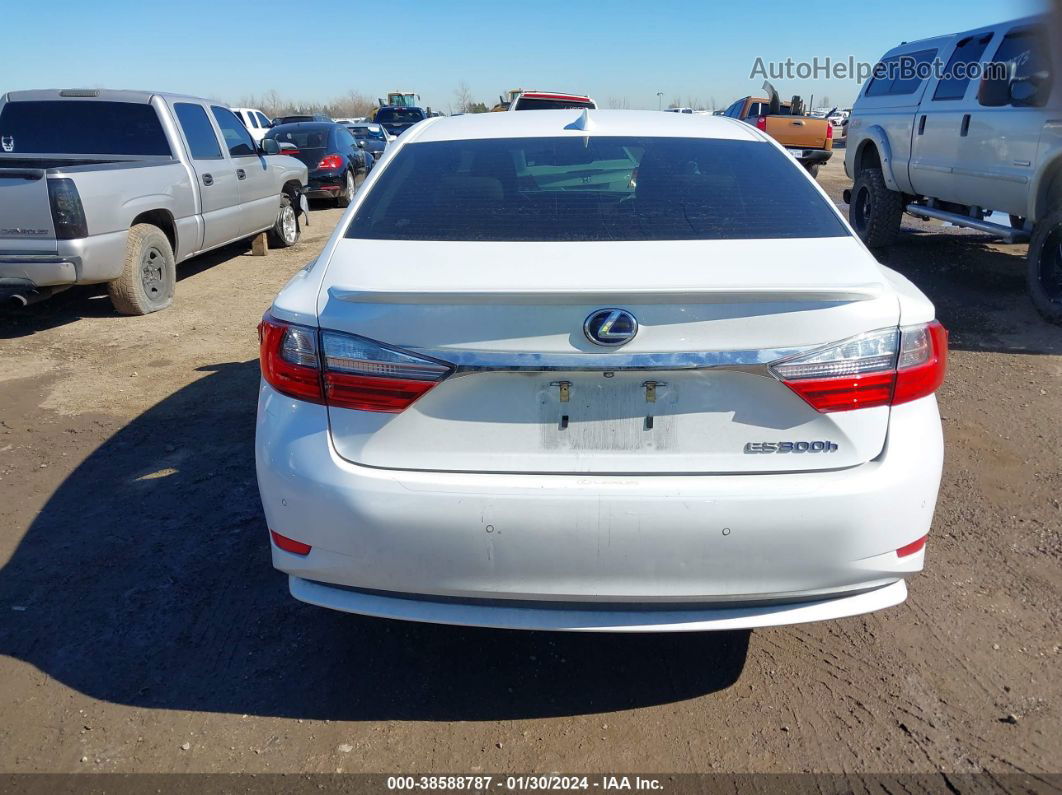 2016 Lexus Es 300h White vin: JTHBW1GG9G2102541