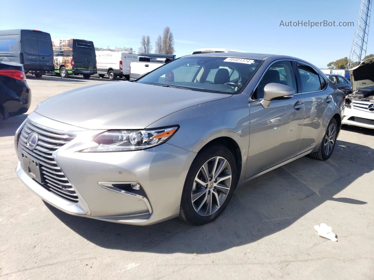 2016 Lexus Es 300h Gray vin: JTHBW1GG9G2124958