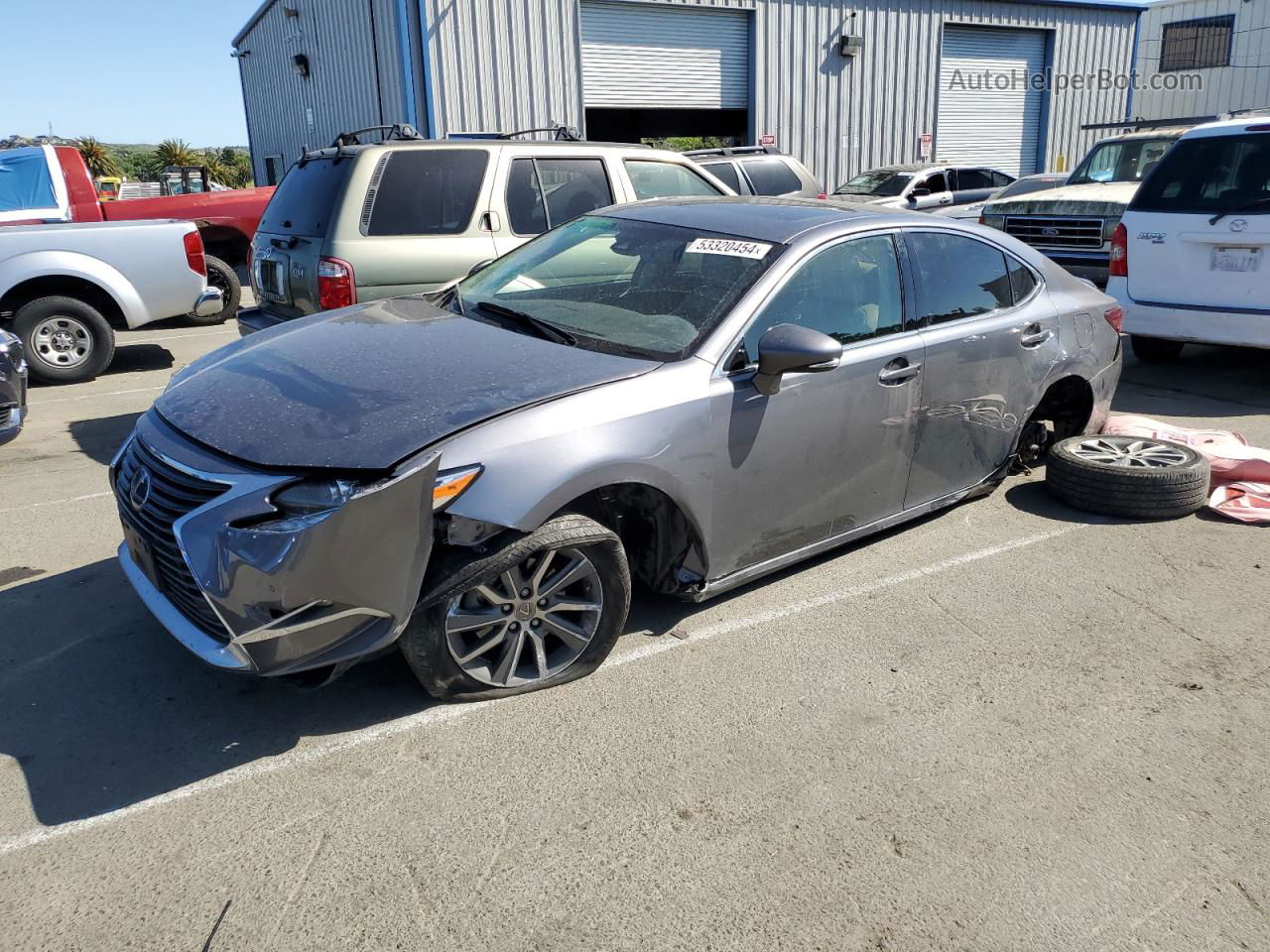 2017 Lexus Es 300h Gray vin: JTHBW1GG9H2140885