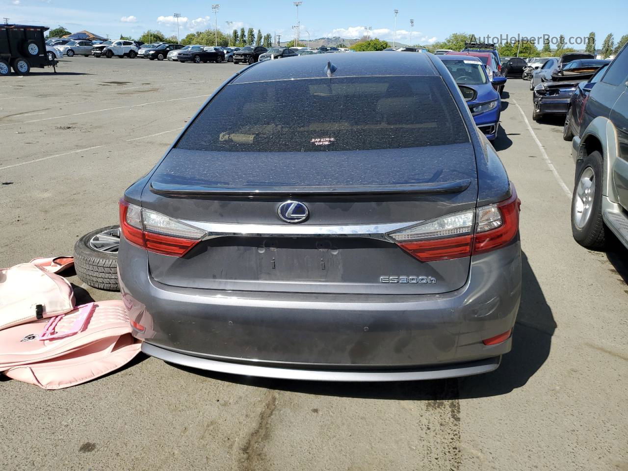 2017 Lexus Es 300h Gray vin: JTHBW1GG9H2140885