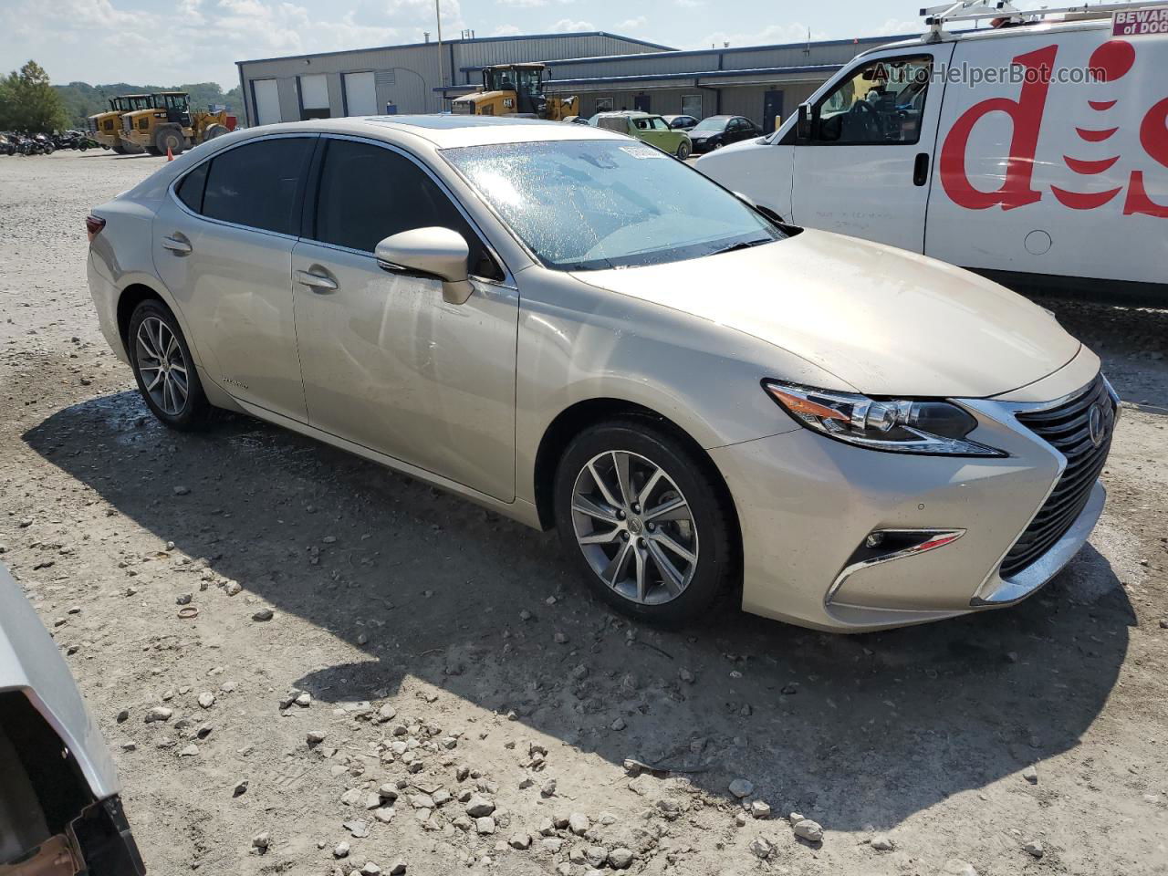 2017 Lexus Es 300h Бежевый vin: JTHBW1GG9H2145682