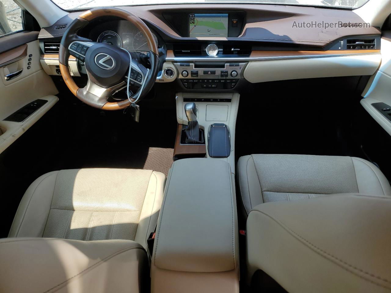 2017 Lexus Es 300h Бежевый vin: JTHBW1GG9H2145682