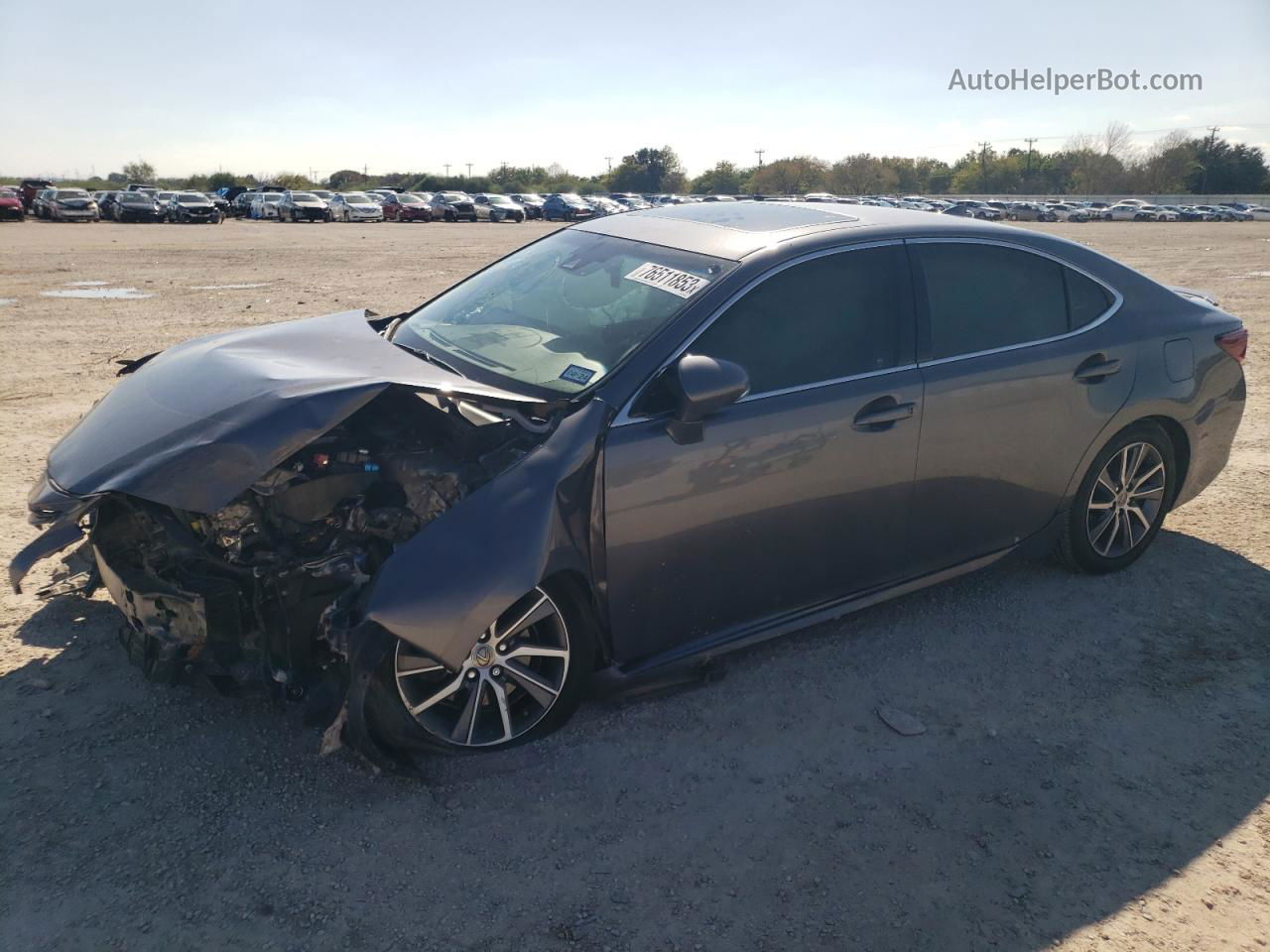 2018 Lexus Es 300h Gray vin: JTHBW1GG9J2171480