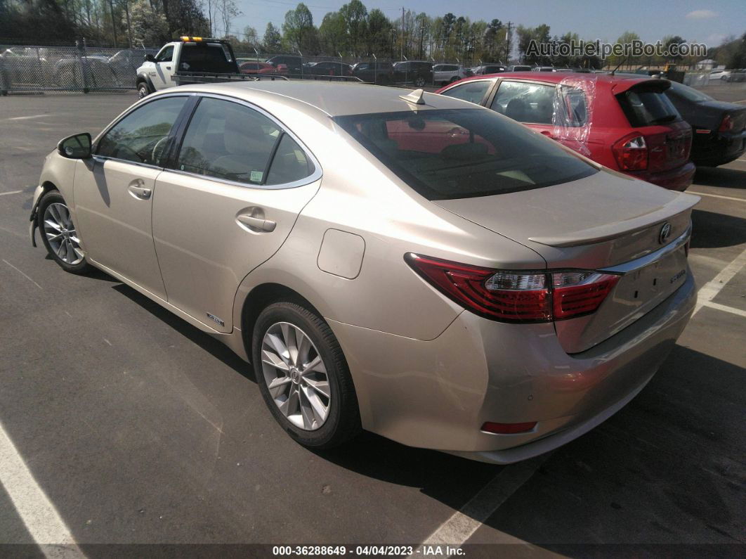 2013 Lexus Es 300h Золотой vin: JTHBW1GGXD2006977