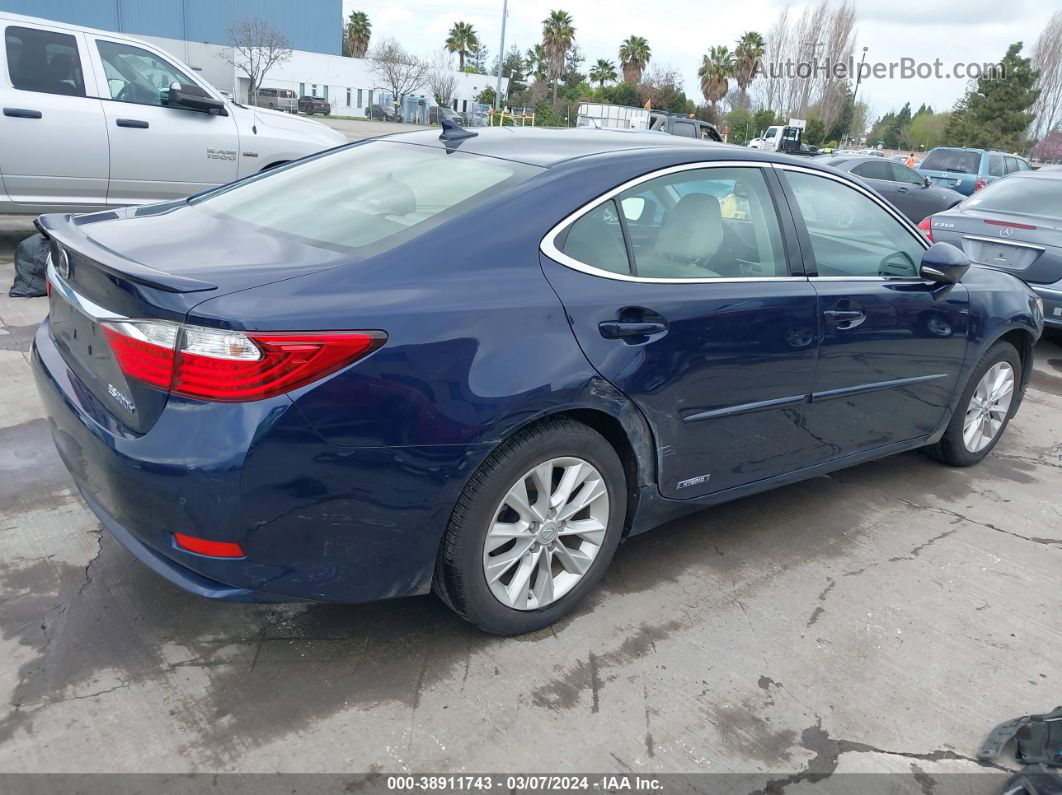 2013 Lexus Es 300h   Blue vin: JTHBW1GGXD2012505