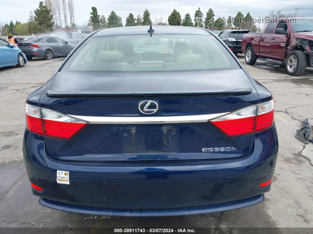 2013 Lexus Es 300h   Blue vin: JTHBW1GGXD2012505