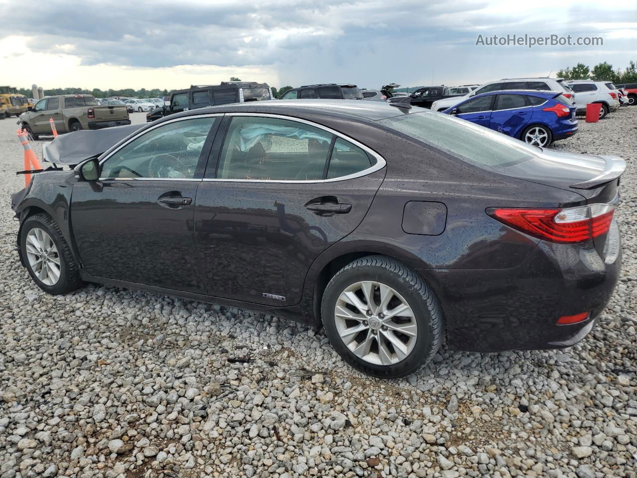 2014 Lexus Es 300h Brown vin: JTHBW1GGXE2045277