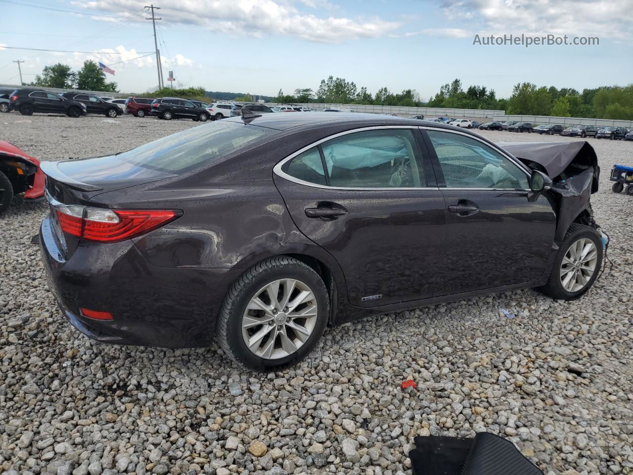 2014 Lexus Es 300h Brown vin: JTHBW1GGXE2045277