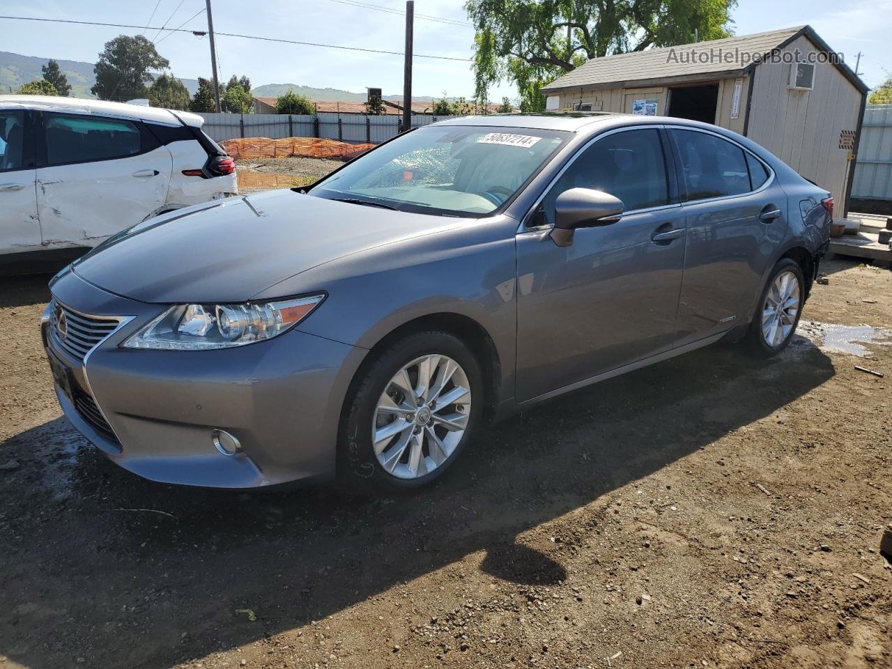 2014 Lexus Es 300h Gray vin: JTHBW1GGXE2050740